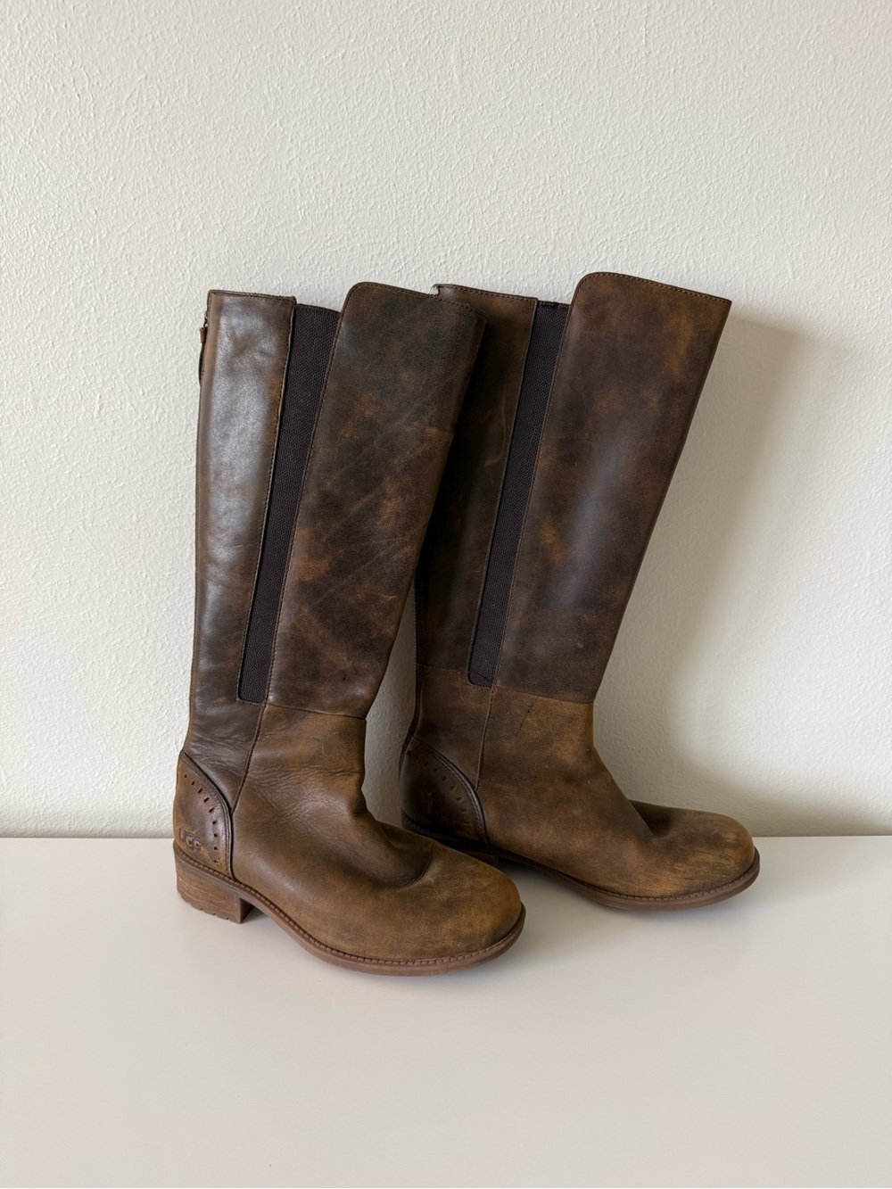 UGG Women's Brown Tall Leather Boots